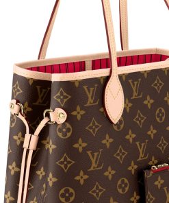 Donna Louis Vuitton Icone Monogram | Neverfull Mm Rosso Ciliegia