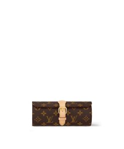 Donna Louis Vuitton Accessori Da Viaggio | Cofanetto Per Tre Orologi