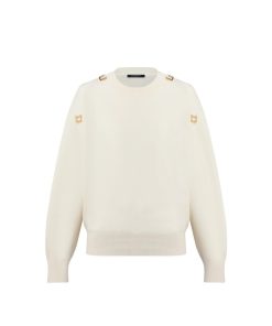 Donna Louis Vuitton Maglieria | Pullover In Cachemire Con Anelli A D