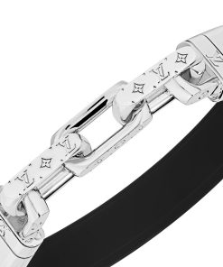 Uomo Louis Vuitton Bracciali | Bracciale Lv Links Nero