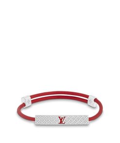 Uomo Louis Vuitton Bracciali | Bracciale Champs Elysees Rosso