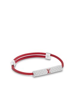 Uomo Louis Vuitton Bracciali | Bracciale Champs Elysees Rosso