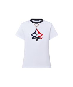 Donna Louis Vuitton Camicie E T-Shirt | T-Shirt Con Firma Fiocco Di Neve