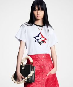 Donna Louis Vuitton Camicie E T-Shirt | T-Shirt Con Firma Fiocco Di Neve