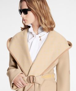 Donna Louis Vuitton Cappotti E Giacche | Cappotto A Vestaglia Double Face Corto Con Firma