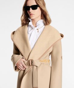 Donna Louis Vuitton Cappotti E Giacche | Cappotto A Vestaglia Double Face Corto Con Firma