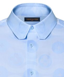 Uomo Louis Vuitton Camicie | Camicia In Cotone A Maniche Lunghe