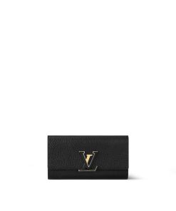 Donna Louis Vuitton Portafogli | Portafoglio Capucines Nero