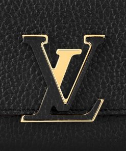 Donna Louis Vuitton Portafogli | Portafoglio Capucines Nero