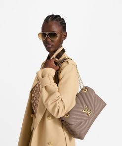 Donna Louis Vuitton Selezione Di Borse In Pelle | Borsa New Wave Chain Gm Tortora