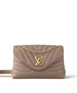 Donna Louis Vuitton Selezione Di Borse In Pelle | Borsa New Wave Chain Gm Tortora