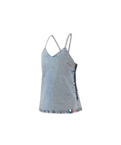 Donna Louis Vuitton Camicie E T-Shirt | Top In Denim Sbiancato