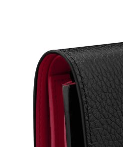 Donna Louis Vuitton Portafogli Compatti | Portafoglio Compatto Capucines Nero/Rosa