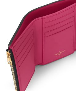 Donna Louis Vuitton Portafogli Compatti | Portafoglio Compatto Capucines Nero/Rosa