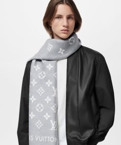 Uomo Louis Vuitton Sciarpe | Sciarpa All About Mng Gris Clair