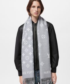 Uomo Louis Vuitton Sciarpe | Sciarpa All About Mng Gris Clair