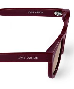 Uomo Louis Vuitton Occhiali Da Sole | Occhiali Da Sole Lv Urban Round Burgundy