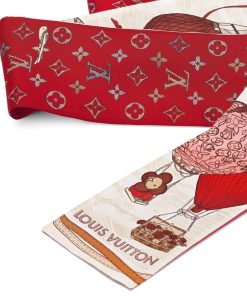 Donna Louis Vuitton Foulard In Seta E Bandeaux | Bandeau Up And Away Rosso Papavero