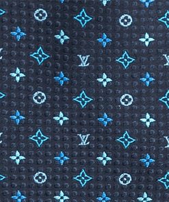 Uomo Louis Vuitton Cravatte E Fazzoletti Da Taschino | Cravatta Monogram Embraced Blu Marine