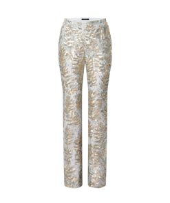 Donna Louis Vuitton Pantaloni | Pantaloni Sartoriali Con Paillettes Effetto Squame