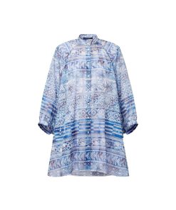 Donna Louis Vuitton Abiti | Abito-Camicia Con Maniche Ampie E Motivo Monogram Tiles