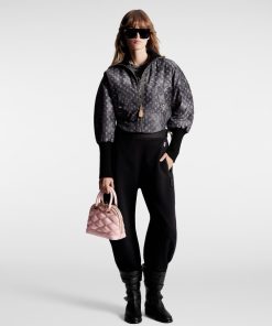 Donna Louis Vuitton Cappotti E Giacche | Bomber Con Motivo Monogram Cloud Gris Fonce