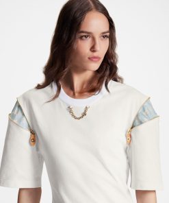 Donna Louis Vuitton Abiti | Abito T-Shirt Con Zip Sulle Maniche