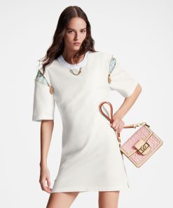 Donna Louis Vuitton Abiti | Abito T-Shirt Con Zip Sulle Maniche