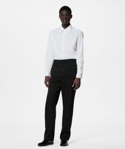 Uomo Louis Vuitton Pantaloni | Pantaloni In Stile Smoking In Lana