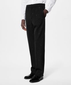 Uomo Louis Vuitton Pantaloni | Pantaloni In Stile Smoking In Lana