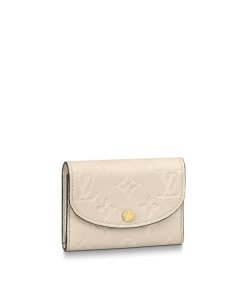 Donna Louis Vuitton Portafogli Compatti | Portamonete Rosalie Crema