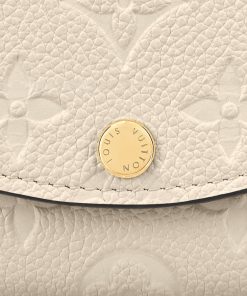 Donna Louis Vuitton Portafogli Compatti | Portamonete Rosalie Crema