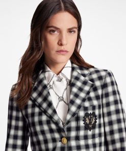 Donna Louis Vuitton Cappotti E Giacche | Blazer Bon Ton A Quadretti Vichy