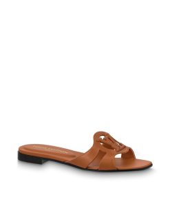 Donna Louis Vuitton Mule E Slider | Mule Bassa Lv Isola Cognac