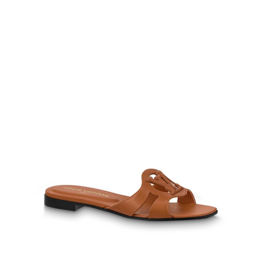 Donna Louis Vuitton Mule E Slider | Mule Bassa Lv Isola Cognac