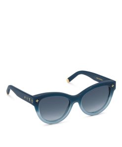 Donna Louis Vuitton Occhiali Da Sole | Occhiali Da Sole My Monogram Soft Cat Eye Gradient Blue To Cream