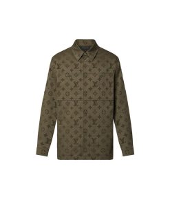 Uomo Louis Vuitton Camicie | Giacca A Camicia In Cotone Con Motivo Monogram