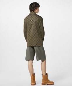 Uomo Louis Vuitton Camicie | Giacca A Camicia In Cotone Con Motivo Monogram