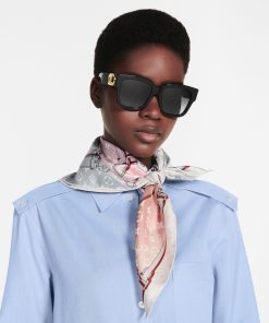 Donna Louis Vuitton Foulard In Seta E Bandeaux | Foulard Monogram Confidential 70