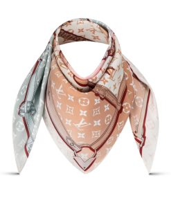 Donna Louis Vuitton Foulard In Seta E Bandeaux | Foulard Monogram Confidential 70