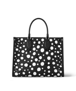 Donna Louis Vuitton Totes | Lv X Yk Borsa Onthego Mm Noir/Blanc