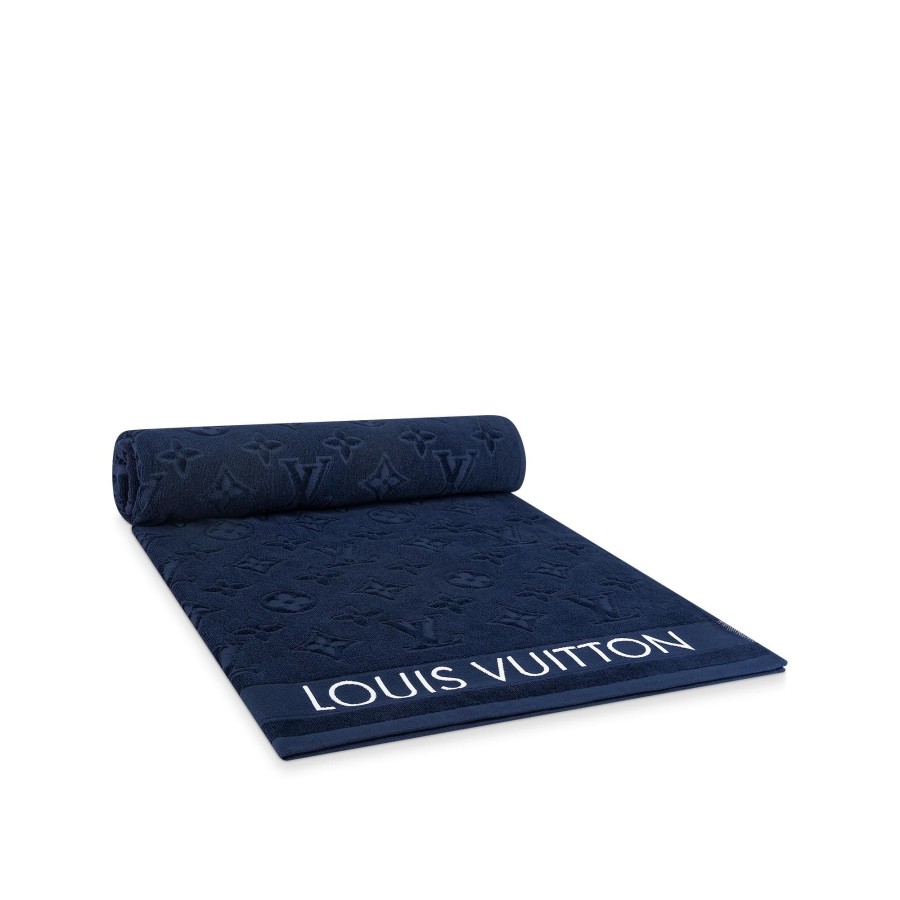 Donna Louis Vuitton Accessori Per La Casa | Telo Da Mare Lvacation Blu Marine