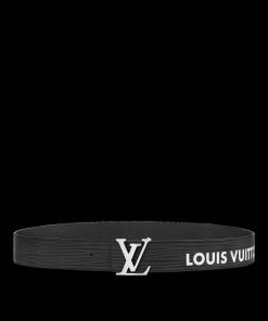 Uomo Louis Vuitton Cinture | Cintura Lv Initiales 40 Mm Reversibile Nero