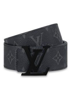 Uomo Louis Vuitton Cinture | Cintura Lv Initiales 40 Mm Color Nero Opaco