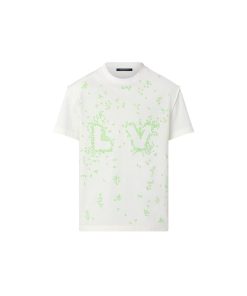 Uomo Louis Vuitton T-Shirt E Polo | T-Shirt Con Firme Lv Spread Ricamate