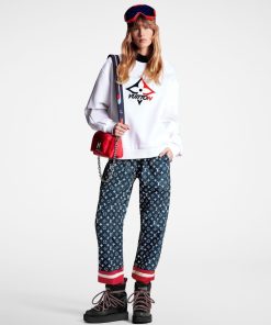 Donna Louis Vuitton Maglieria | Maglione Con Firma Fiocco Di Neve