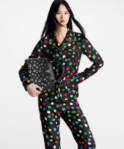 Donna Louis Vuitton Pantaloni | Lv X Yk Pantaloni Morbidi Con Motivo Painted Dots