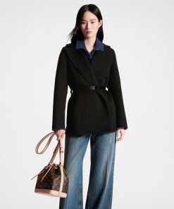 Donna Louis Vuitton Cappotti E Giacche | Cappotto A Vestaglia Corto Con Firma