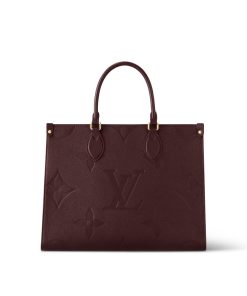 Donna Louis Vuitton Selezione Di Borse In Pelle | Borsa Tote Onthego Mm Vinaccia