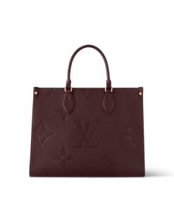 Donna Louis Vuitton Selezione Di Borse In Pelle | Borsa Tote Onthego Mm Vinaccia